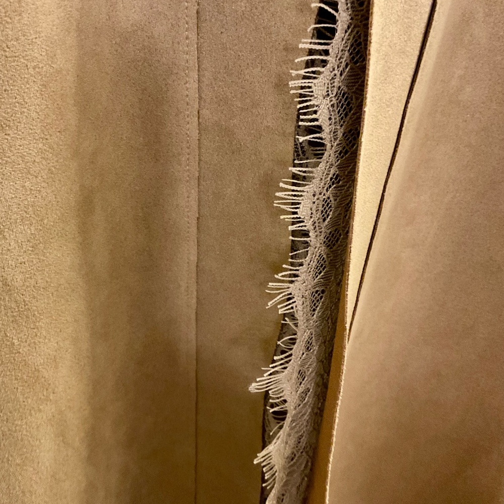 Joan Vass Faux Suede Jacket - Picture 3 of 4